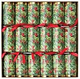 Caspari Celebration Crackers, 12-1/2-Inch, Holly