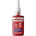 CYAFIXED Threadlocker 271, Red High Strength Permanent Thread Lock Glue (1.69Fl. oz/50ml) - Lock Tight Screw Glue for Nuts, Bolts & Seal Fasteners, Prevents Loosening, Rust & Corrosion