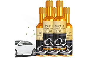 ERGERY Glamatic Catalytic Cleaner, Glamatic Boost up Catalytic System Cleaner, Fuel & Exhaust System Cleaner, Catalytic Converter Cleaning Solution, Engine Carbon Cleaner for Performance Optimization(5PCS)
