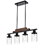 VINLUZ 4-Light Vintage Kitchen Island Lighting