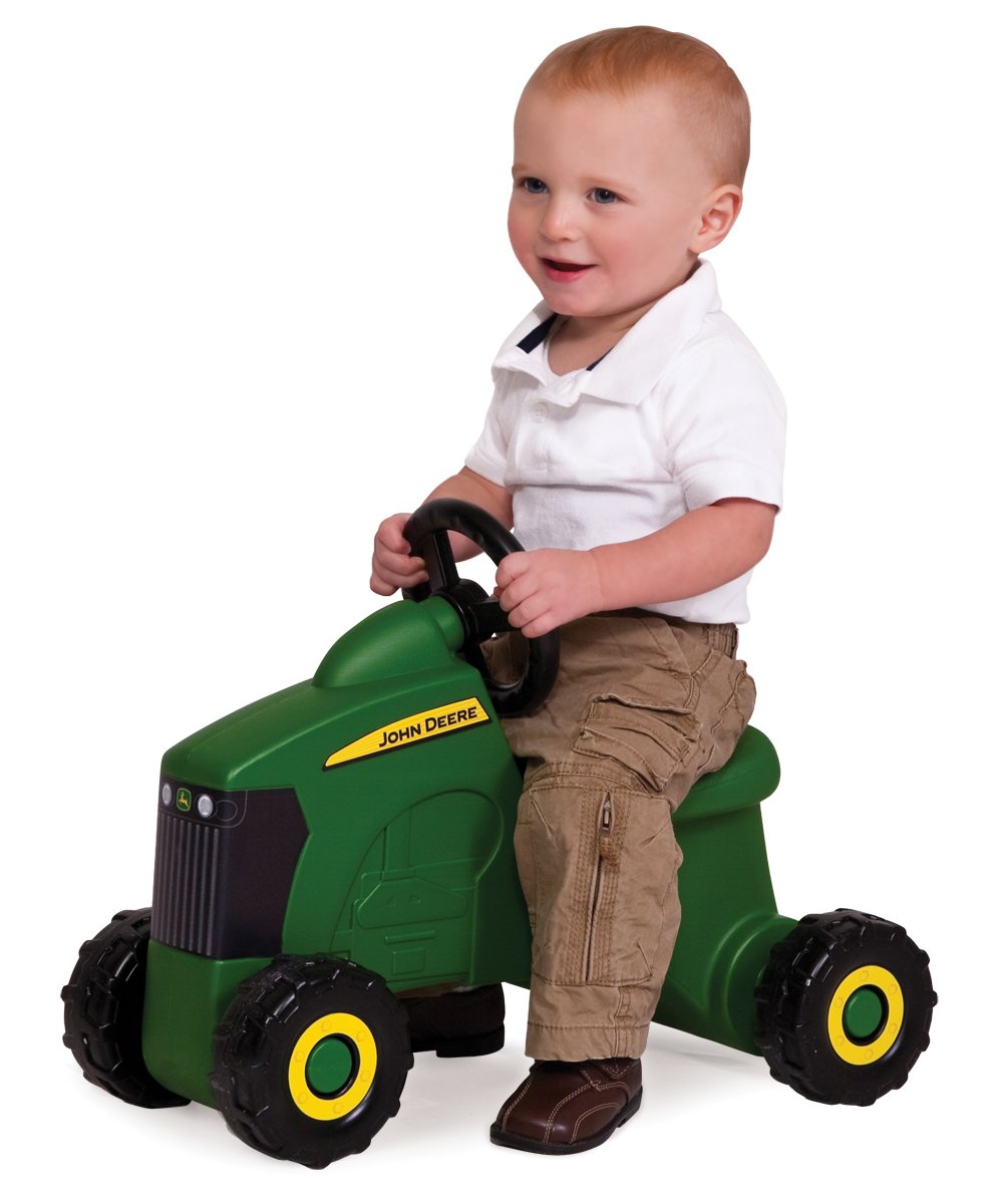 TOMY John Deere Sit-N-Scoot Tractor Toy, Green, One Size