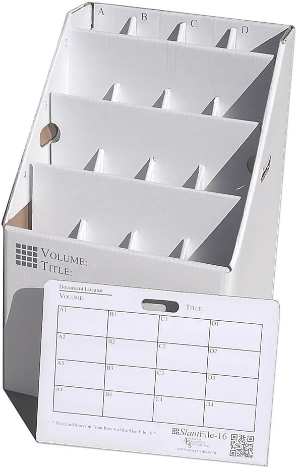 Advanced Organizing Systems, Inc. 'SlantFile-16' Upgright Rolled Storage
