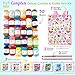 Mira Handcrafts 30 Acrylic Yarn Balls | Total of 1312 Yards Crochet and Knitting Multicolor | Complete DK Craft Kit Including 2 Hooks, Weaving Needles,7 Ebooks with Patterns, Storage Bag