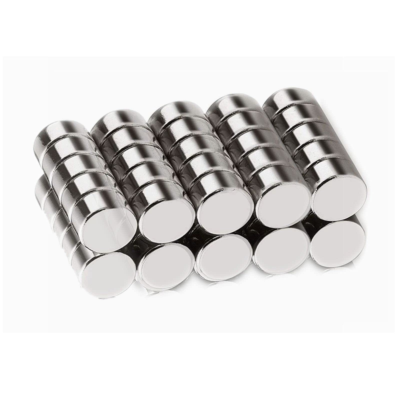 JUNAN Small Round Magnets 6mm x 3mm,Powerful Strong Rare Earth Mini Magnet for Fridge Office Magnetic Whiteboard DIY Craft（Pack of 50）