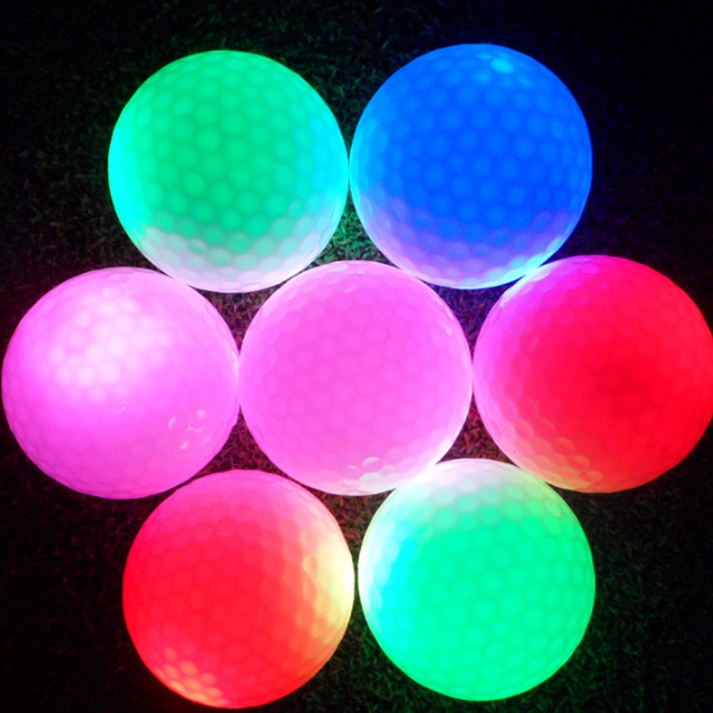1pcs Balls of Light Night LED Light up Flashing Incandescent Long Life Tiro Reusable Balls Night Ball Glow Electronic replacement for the night dark Practice SP, green
