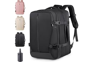Gugxiom Vacuum Backpack with Electric Air Pump, 36-55L Expandable, Wet and Dry Separation, with Anti-Theft Air Bag for Travel