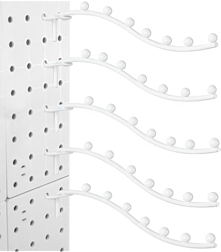 Heavy Duty Metal Pegboard Hooks – 10-Pack, 8-Inch Waterfall Hooks For Storage