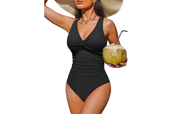 Holipick vintage slimming monokini one piece swimsuit