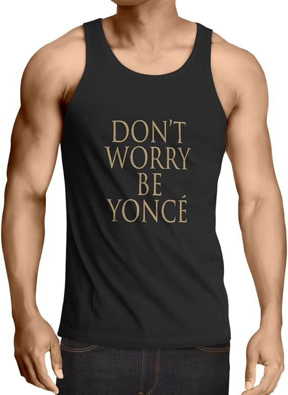 Amazon Lepni Me 男性用ベスト 心配しないでください 幸せな引用 有名なポジティブなことわざ Xxxxxl 黒 ゴールド ベスト 通販