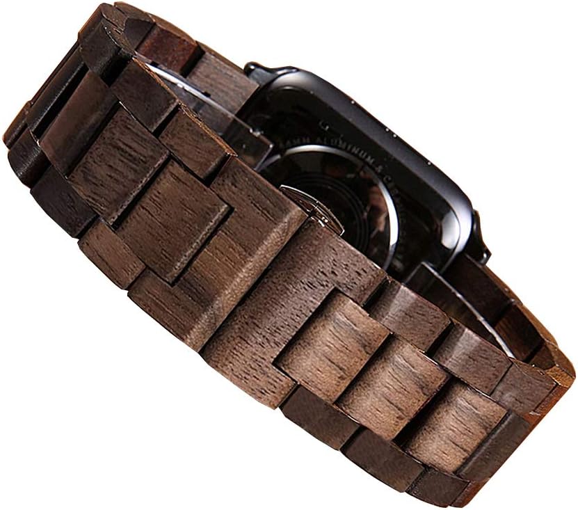 Makani Wooden Watch Band Compatible with Apple Watch Made with Walnut Wood (38mm/40mm)