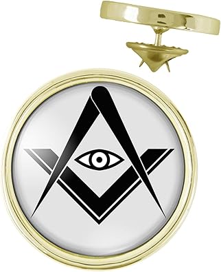 Pin S Dore 20mm Compas Equerre Francs Macons Symbole Maconnique Noir Fond Blanc Pins Bouton Epinglette Amazon Fr Bijoux