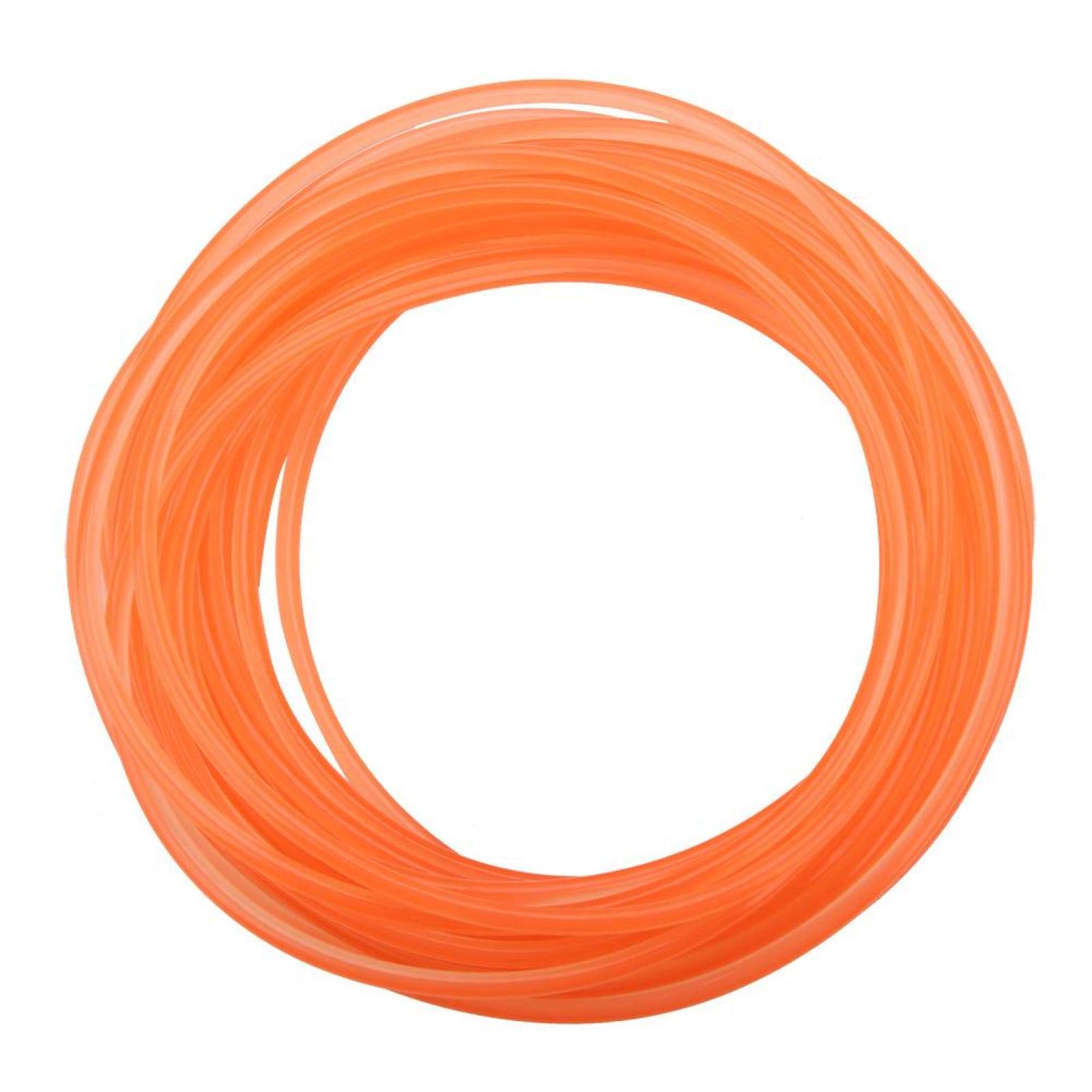 Polyurethane Belt, Orange Smooth Surface PU Polyurethane Round Belt for Drive Transmission(4mm*10m)