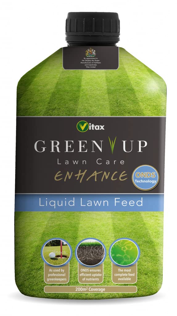 Vitax Green Up Lawn Care Liquid Lawn Feed 1L, highly recommended by professional green keepers.