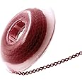 LA MIERE 1 Roll Orthodontic Rubber Chains, Braces Power Chains consisted force in closed, short, long 15'' spools (short, 0.136’’(3.3mm), Wine)