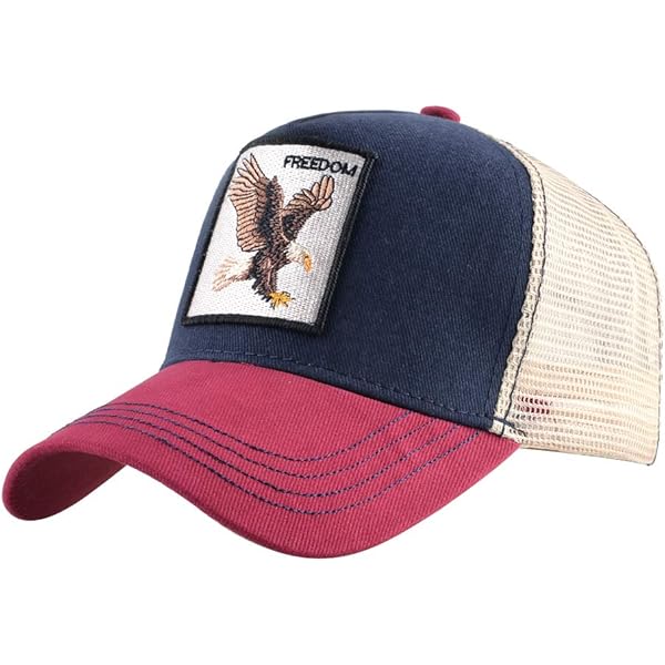 Amazon.com: Unisex Animal Mesh Trucker Hat Snapback Square