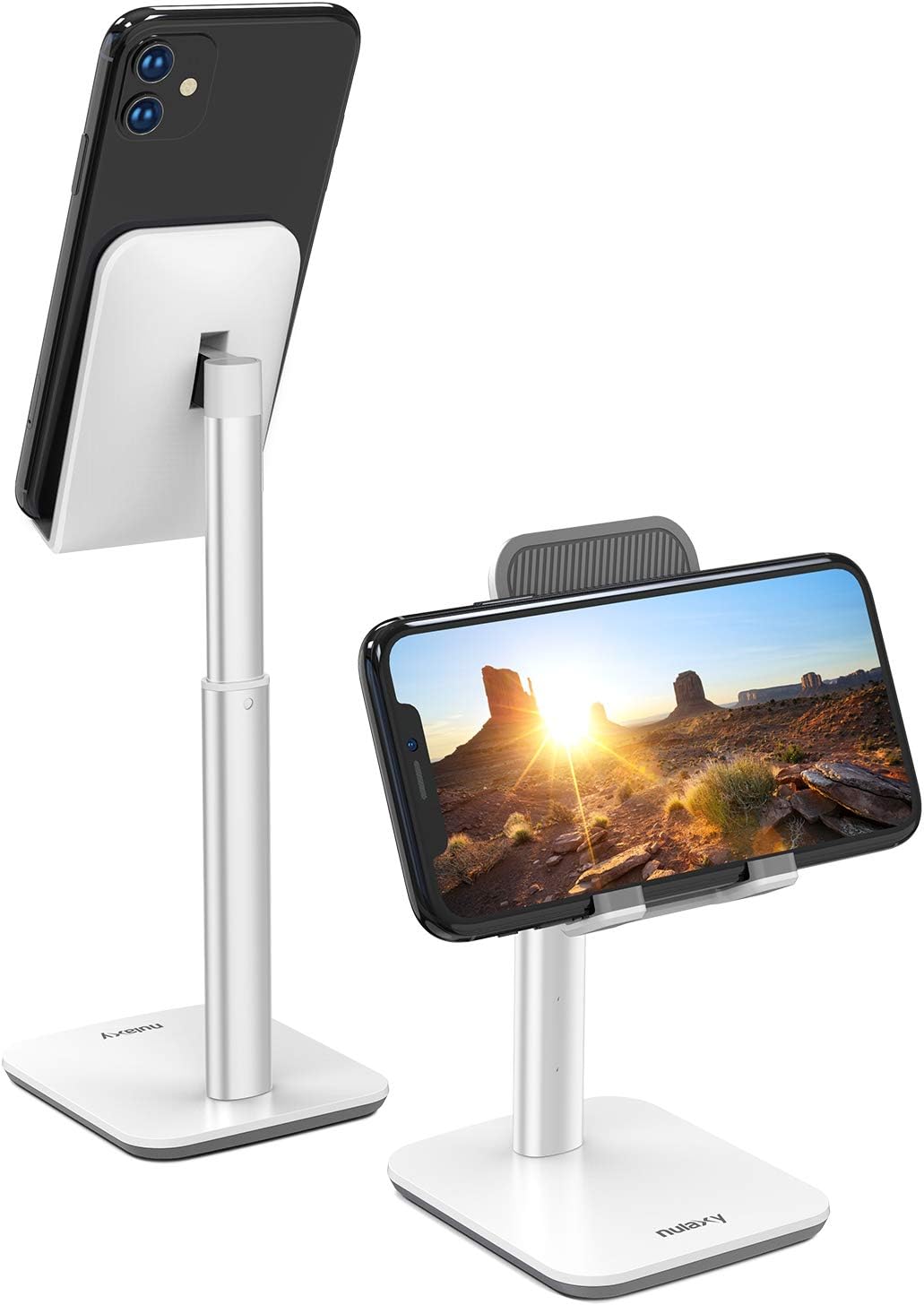 Nulaxy Magnet Handyhalter Aluminium - 360° Drehbarer Desk Ständer | Kompatibel Mit MagSafe & Allen Handys