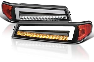 GMC Canyon Parking Lights LED SEQUENTIAL Switchback Turn Signal Matte Black HOUSING Clear Lens