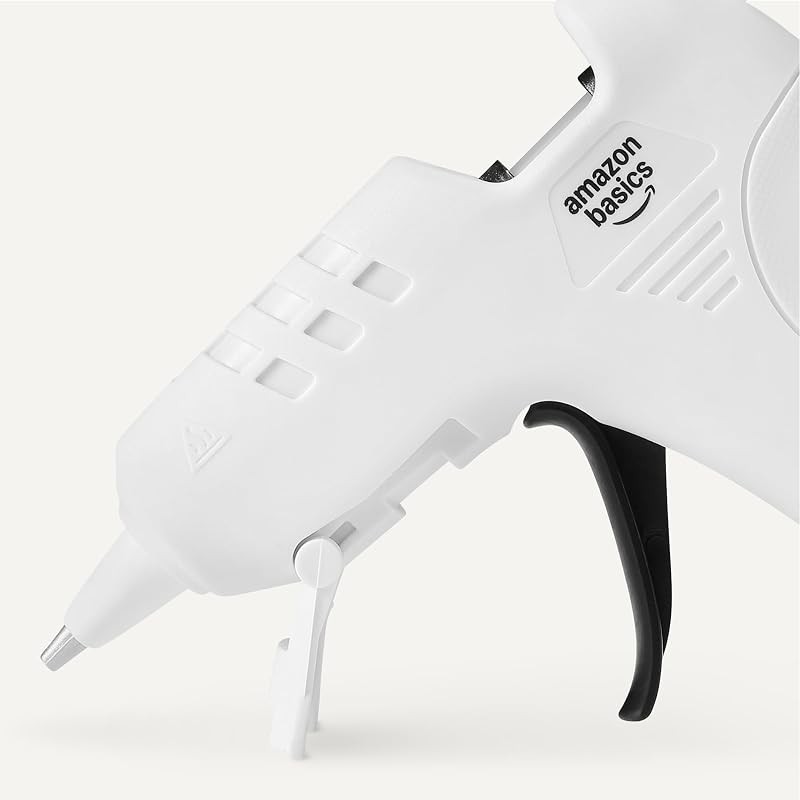 Kit de pistola de pegamento caliente con 30 barras de pegamento, 20 W, Enchufe EU, Blanco