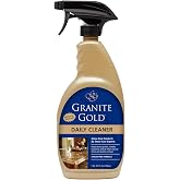 Granite Gold Daily Cleaner for Granite and Quartz Countertops, 32 oz Spray | Streak-Free Cleaning for Natural Stone, Marble, Travertine, Engineered Stone &amp; Floors - Food-Prep Area Safe - Made in the USA