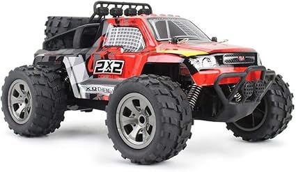 rc monster truck racing in mud