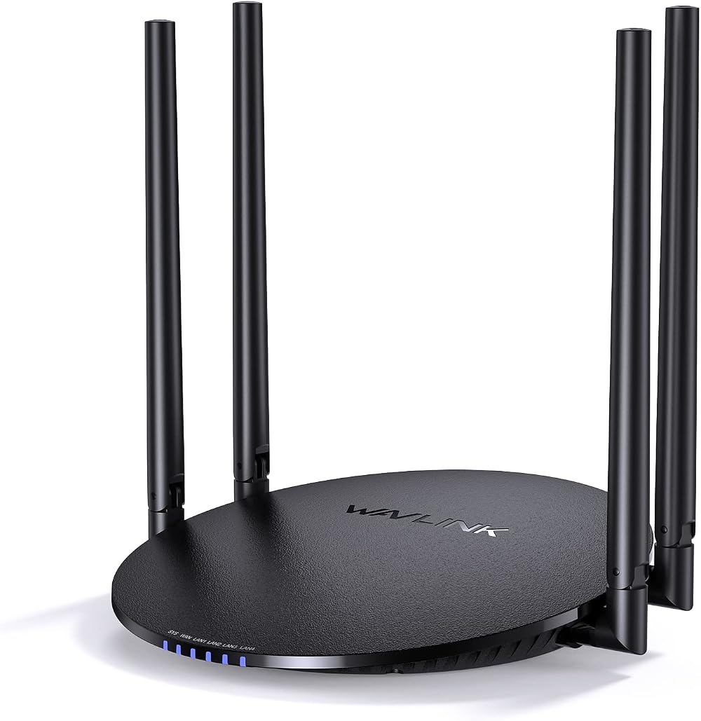 WAVLINK AC1200 Dual Band WiFi Router 4 Gigabit Ports MU-MIMO Guest WiFi WPS
