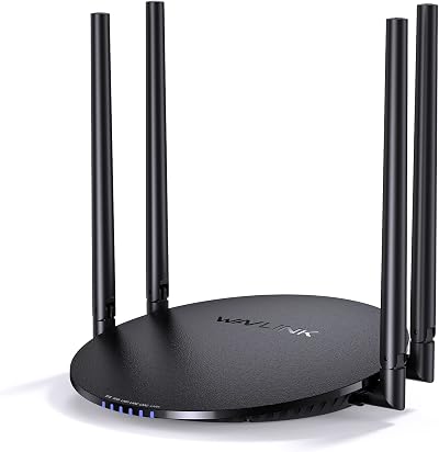 WAVLINK AC1200 Dual Band WiFi Router 4 Gigabit Ports MU-MIMO Guest WiFi WPS