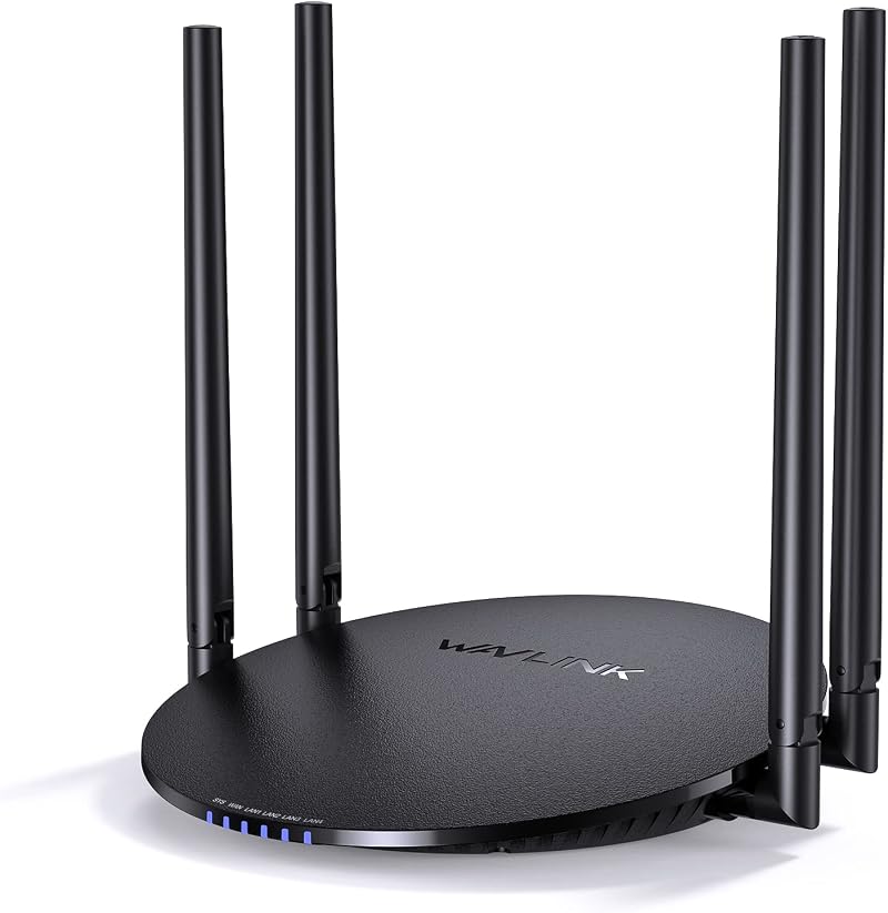 WAVLINK AC1200 Dual Band WiFi Router 4 Gigabit Ports MU-MIMO Guest WiFi WPS