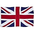 Homissor British Flag 3x5 Union Jack England Flags Embroidered Sewn Stripes United Kingdom UK Flag Heavy Duty Outdoor