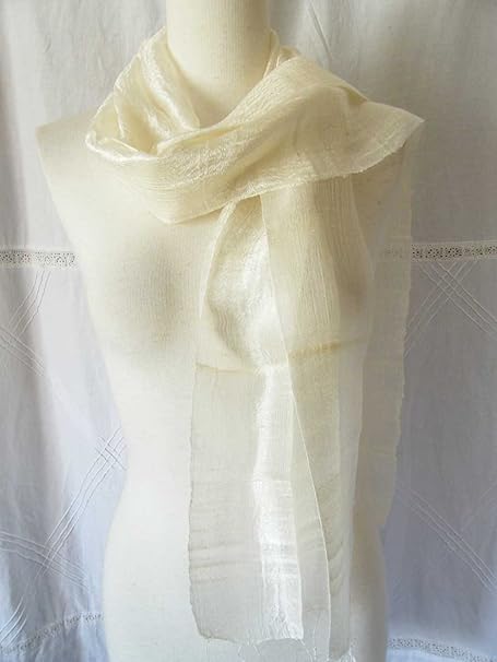 Amazon タイシルク タイシルクスカーフ アイボリー スカーフ 通販