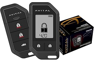 Avital 3308L 2-Way LCD Vehicle Security System with 2 Remotes (Compatible with Directed by VOXX SmartStart-Pro)