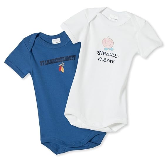 Schiesser Baby Body Halbarm Lustige Sprüche 2er Pack 135701