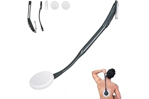 Lotion Applicator for Back, 20.5'' Replaceable Back Lotion Applicator, Easy Washable, Suitable for Use by Elderly, Men and Wo
