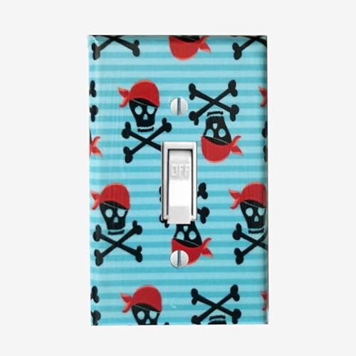 Amazon Com Crossbone Skulls Light Switch Cover Boys Pirate