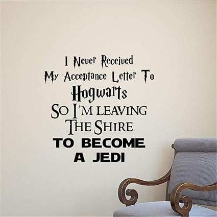 Stickers Muraux Arbre De Vie Harry Potter Le Seigneur Des Anneaux Star Wars Sticker Citation Geek Vinyle Autocollant Pour Chambres D Enfants Garcons Vivant Chambre Murale Amazon Fr Bricolage