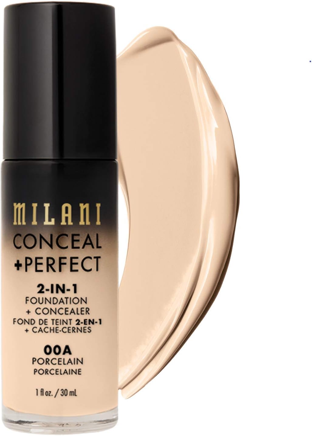 Milani 2-In-1-Foundation +Concealer-Porcelain, 30 ml (Pack of 1)