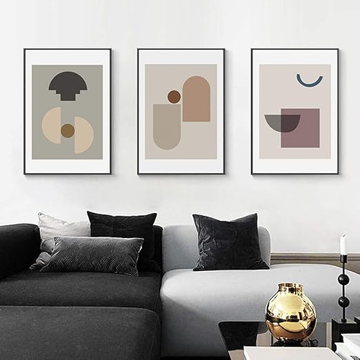 Lienzo De Pintura 3pcs Set Nordica Moderna Minimalista