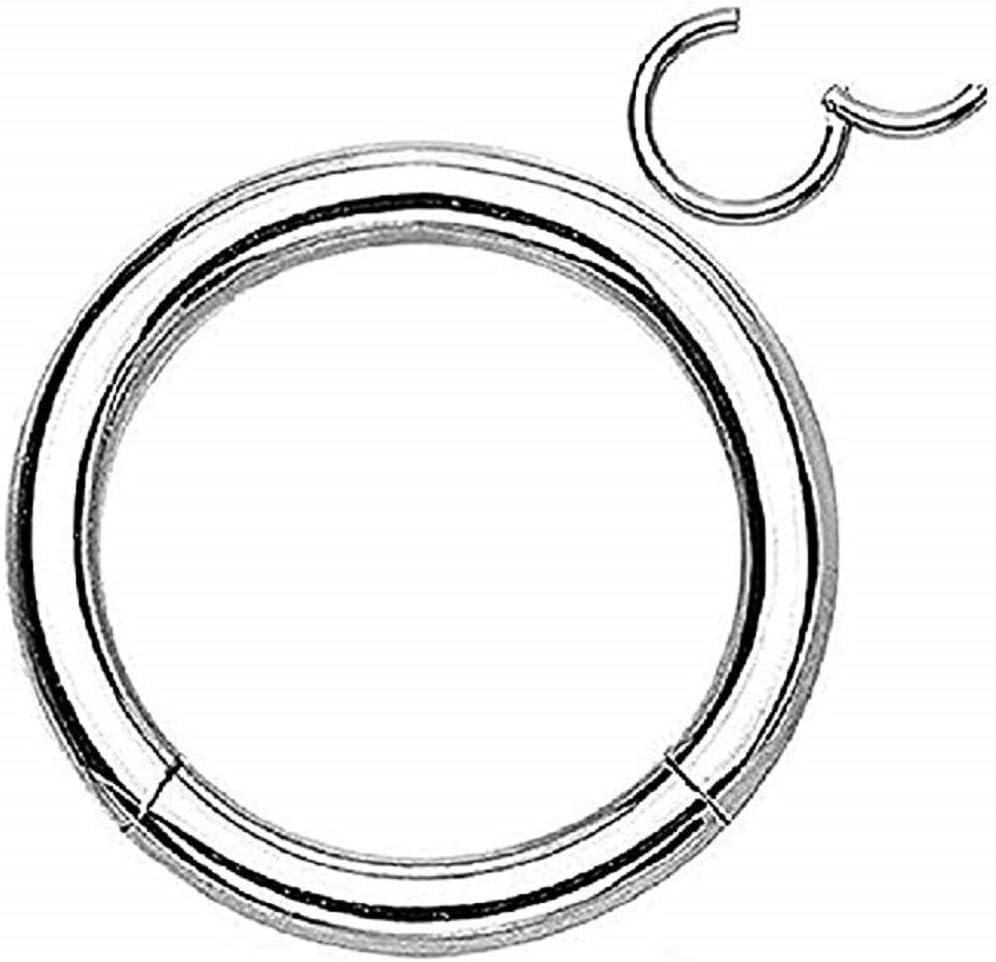 Hinged Seamless WildKlass Jewely Septum Clicker Ring 316L Surgical Steel (Sold Individually)