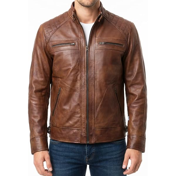 Martilla Store Men's Real Leather Bomber Jacket | Vintage