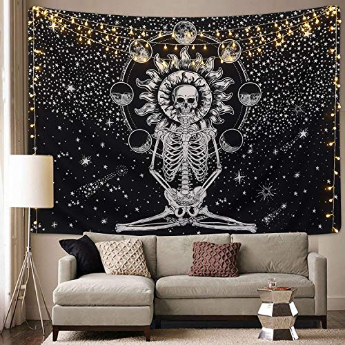 1 Sevenstars+Tapestry+Meditation+Skeleton+Chakra