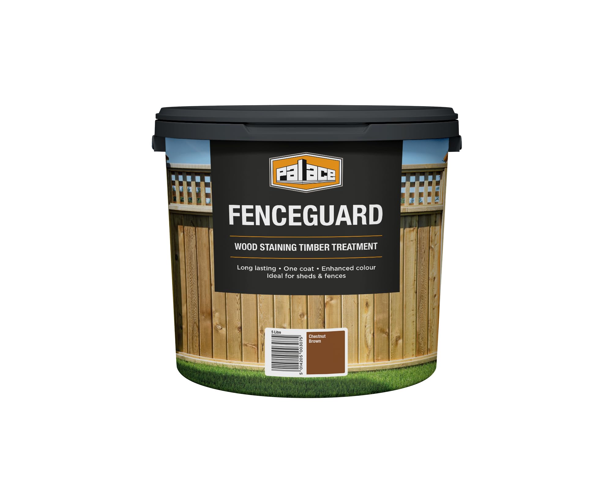 Palace Fenceguard Chestnut Brown 5 Litre - Weather-Resistant Exterior Wood Stain for Fences & Garden Structures