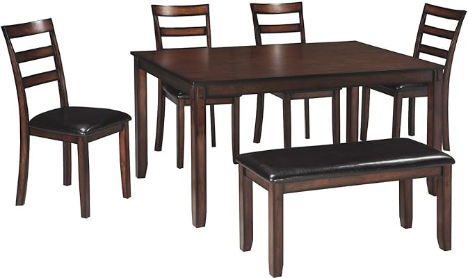 Signature Design by Ashley Coviar Dining Room Table Set, Brown