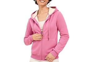 ZITY Women's Fleece Hoodie Women Teddy Jacket Zipper Sweatshirt Hoodie Sherpa Fleece Lined Jacket Warm Winter S-2XL
