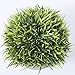 Leyaron Mini Plastic Fake Green Grass Small Artificial Potted Plants for Home Decor and Office