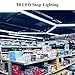 JESLED 8FT LED Tube Light, Triple Row D Shape, 8 Foot Linkable Shop Lights Fixture, 90W, 10800Lm, 6000K Cool White, High Output Bay Lighting for Garage Warehouse Workshop Basement(20-Pack)