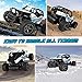 Boys Toys RC Cars, 1/20 Scale 2.4 GHz 4WD Remote Control Truck Kids Toys Waterproof Crawlers Off-Road Electric Racing Monster Car, and Top Toys for Boys and Girls Age 5 6 7 8 9