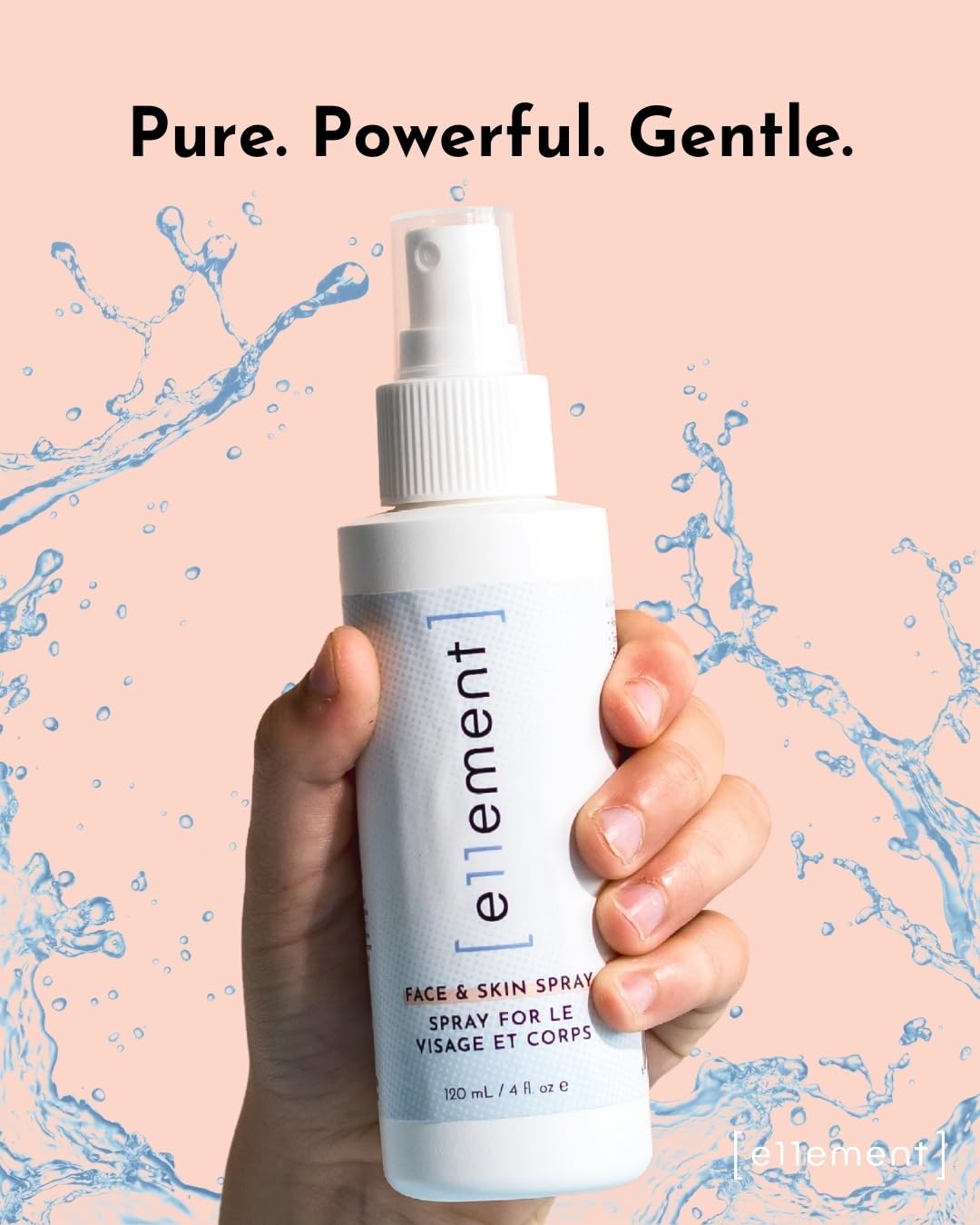 Hypochlorous Acid Spray - 1 L Refill – Acne Prone Skin – Eczema - Tattoo Aftercare – Piercing Aftercare – Saline Toner – Facial Cleanser – Lash Cleanser - All Natural Face and Skin Spray - e11ement