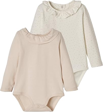 Vertbaudet Lot De 2 Bodies Bebe Col Claudine Manches Longues Blanc Imprime 18m 81cm Amazon Fr Vetements Et Accessoires
