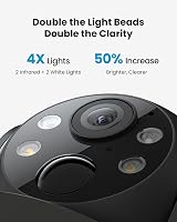 ieGeek 2K Solar Security Camera Outdoor Wireless 2pcs 360° Pan Battery with view 3