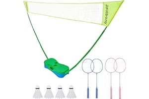 JAULBONY Pickleball Net Volleyball Net Outdoor Height Adjustable 17ft/10ft x 7.2ft Badminton Net Backyard Game Tennis Portable for Junior Kid Soccer Pool Sports High School