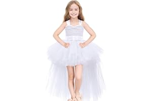 Tao-Ge Christmas Tutu Dress for Girls Tulle Dresses Fairy Princess Dress for Kids Toddler Little Girl Birthday Party Outfit